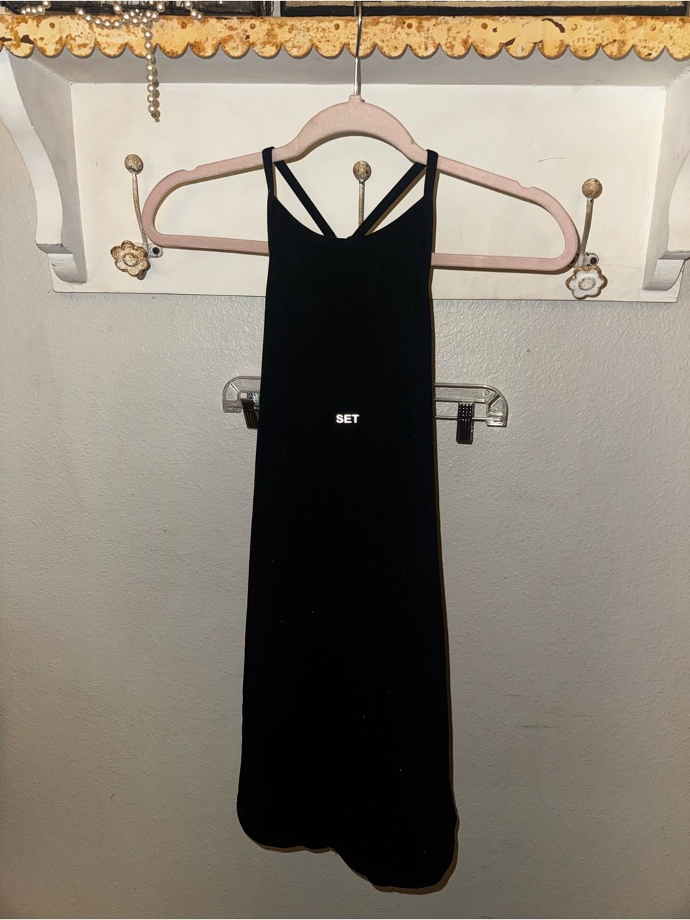 SET Active Black Strappy Jumpsuit Romper